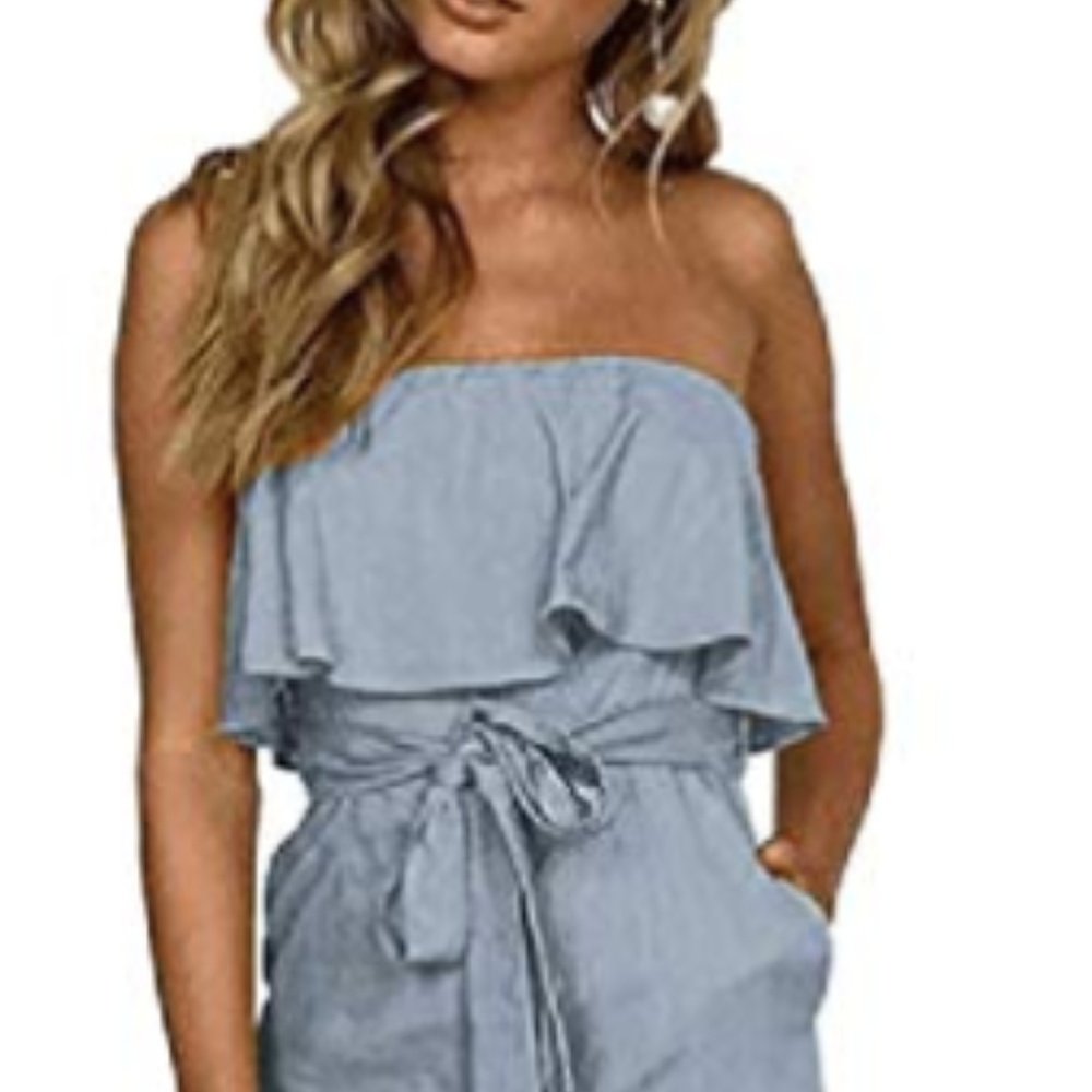 Sky Blue Off-the-Shoulder Midi Dress
